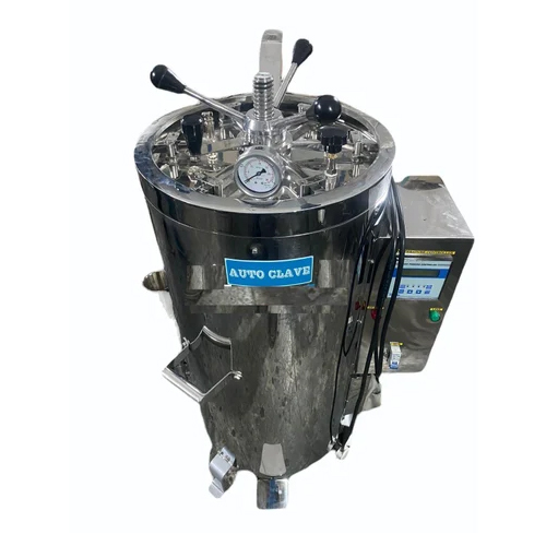 SS 316 Vertical Autoclave in Noida for pharmaceutical sterilization